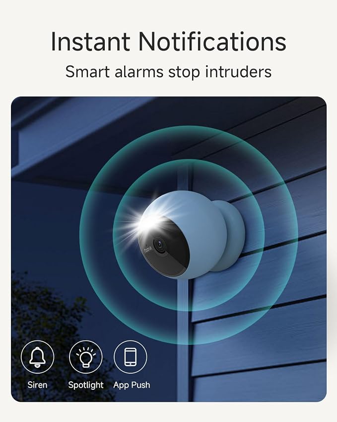 Noorio Magnetic Wireless Security Camera Outdoor, Built-in 32GB Storage