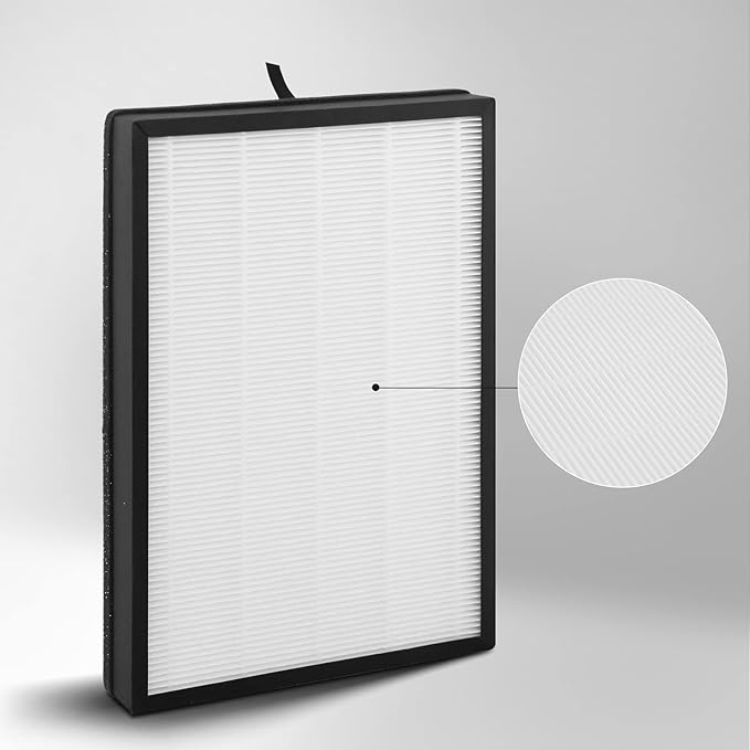 2-Pack FA-500 Replacement Filter Compatible with Famree FA500 and Aiper KJ200 Purifier, 2-IN-1 Activated Carbon Filter + Filters