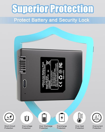 Rechargeable Battery for eufy Security Video Smart Lock S330, S230, S231, E330, E31,10500mAh Battery Compatible with eufyCam S4 and Smart Drop