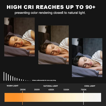 72W 6 Ring LED Ceiling Light Dimmable for Living Bedroom Kitchen | Smart App & Remote Control, 2800K-7000K Adjustable, Modern Flush Mount Ceiling Lamp for Multi-scene Indoor