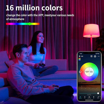 LGIDTECH ZJ09B RGBWW WiFi LED Light Bulb E26 AC100-130V,RGB Color Changing,Color Temperature Adjustable,Compatible with Alexa Google Home Siri Voice Control.Smartphone APP Control Without hub