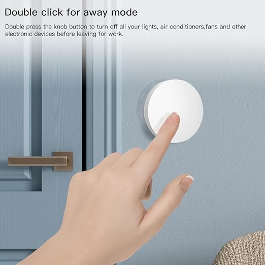 Smart Knob Control Switch, mini Scene Switch for DIY Automation, Remote Button for Lights and appliances Anywhere, no Tool Needed, Ultra Low Consumption with Strong Endurance,