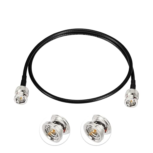 Superbat 3G/6G SDI Cable 2ft Short 75 Ohm BNC to BNC Jumper Belden 1855A Supports HD-SDI/3G-SDI/4K Recorder，SDI Video Cable Precision Video Jumper