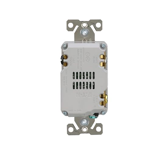 Eaton EWFTRCR15-SG-BX-L Wi-Fi Smart Receptacle Works with Hey Google and Alexa, Silver Granite