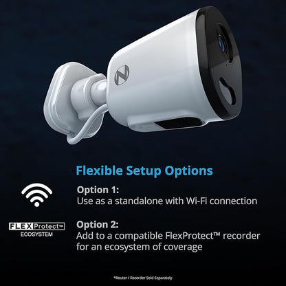 Night Owl Plug-in Wireless 4K HD Indoor/Outdoor Deterrence Camera with 2-Way Audio (2 Camera)