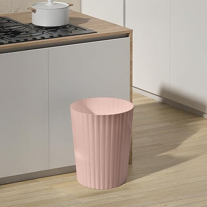 Versatile 2 Gallon Plastic Trash Can - The Compact Bin for Bathroom, Kitchen, or Home Office - Pink