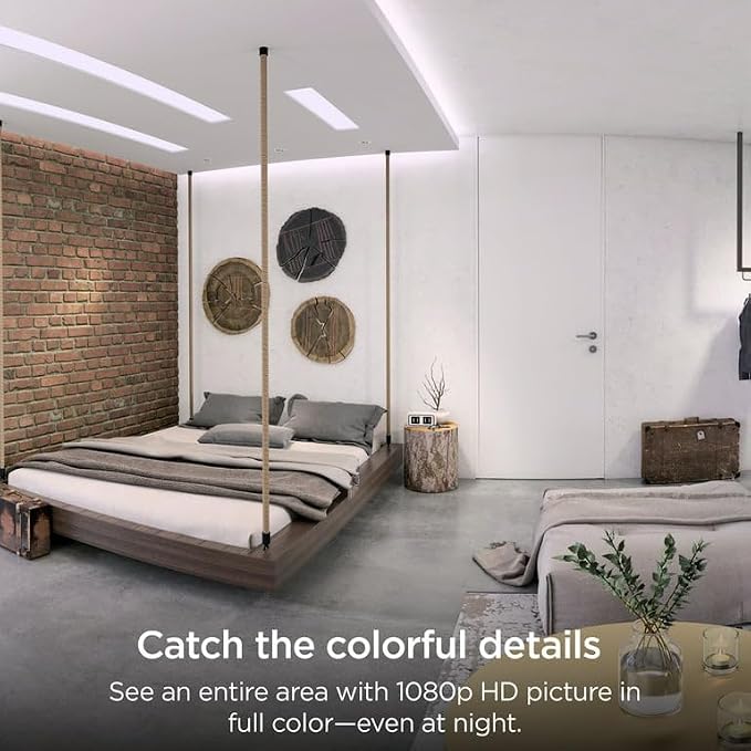Roku CS1000R Smart Home Indoor Camera SE - Wired Security Camera with Motion & Sound Detection