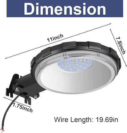 Karjoefar LED Barn Light, Dusk to Dawn Outdoor Lighting with 100W 10000LM 5000K Daylight, IP65 Waterproof Outdoor Security Flood Lights for Garage Yard Street Warehouse Use