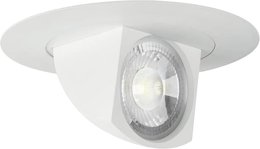 Feit Electric 5-6 inch Adjustable Scoop Recessed LED Downlight, 3000K Bright White, Dimmable, 75W Equivalent, 45 Year Life, 850 Lumen, High CRI, LEDR56SCP/930CA/SP