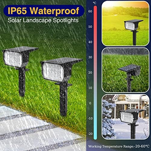 nipify Solar Spot Lights Outdoor Color Changing, Halloween RGB Spotlights