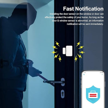 Onvis Thread-Enabled HomeKit Door Window Contact Sensor,Wireless Mini Low-Energy Contact Sensor for Alarm System and Smart Home Automation, iOS Only (2Pack)