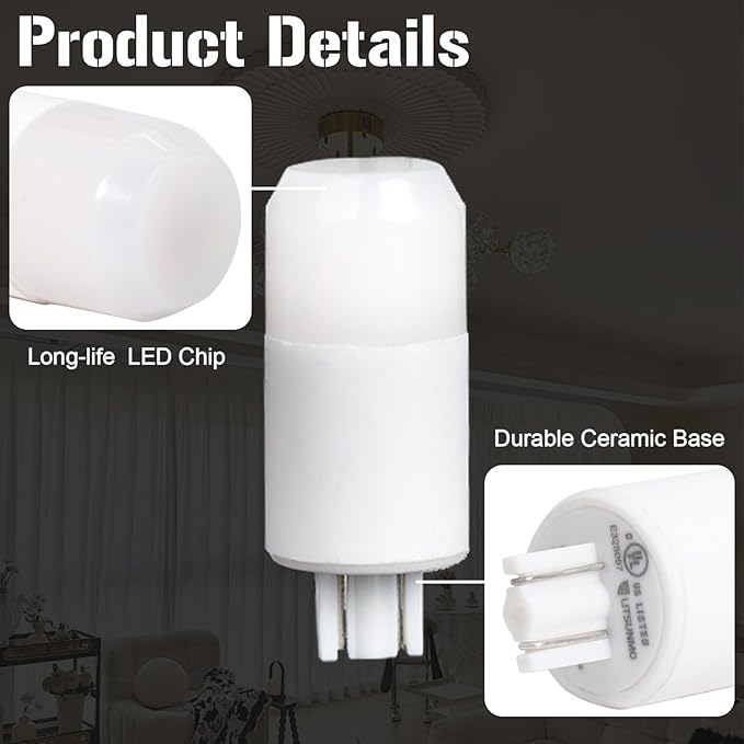 T5 T10 Wedge Base LED Landscape Bulbs 2700K, 12V Landscape Path Light 25W Equivalent, 200LM, T10 LED Bulb for Garden Path, Deck, Walkway, Lawn Light, 1 Pack