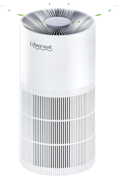 Lifecreek Air Purifiers for Home up to 1084 Ft², Air Purifiers for Large Rooms with Smart WiFi Control, 3-Stage Filter Air Purifiers for Bedroom 22 dB, Hepa Air Purifier Filter Cleaners for House