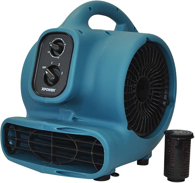 XPOWER P-450NT Scented Air Mover with Timer, Ionizer & 4 Aroma Beads Sample Packs