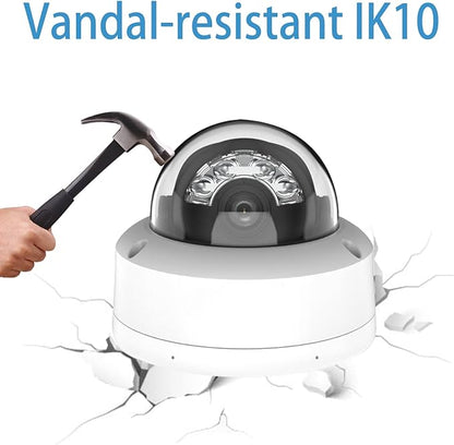 DS-2CD2143G2-LI(DS-2CD2143G2-I Upgrade) 2.8mm Hik 4MP AcuSense PoE IP Dome Camera with Smart Hybrid Light,120dB WDR, Human/Vehicle Detection, IP67 & IK10 Rating,Compatible with Ⲏіk-Connect