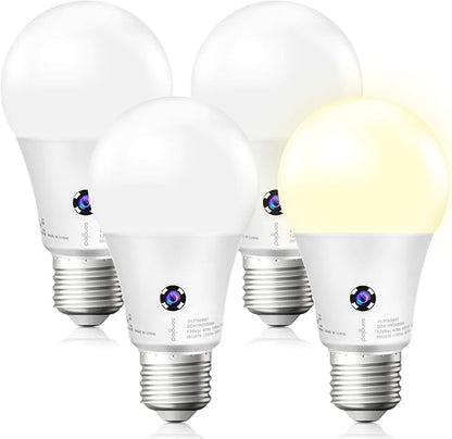 Sengled Dusk to Dawn Light Bulbs Outdoor, 3000K Soft White, A19 LED Sensor Light Bulb, 75 Watt Equivalent, 1200LM, Automatic Photocell Light Bulb for Outdoor Lighting, 4 Pack