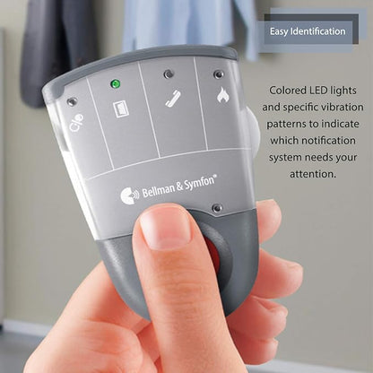 Bellman & Symfon Wireless Baby Cry Alert Monitor with Pager and Bed Shaker – Smart Safety System for Deaf, Hard of Hearing – Baby Audio, Elderly Care Alarm, No WiFi Needed, Vibrating Notification Kit