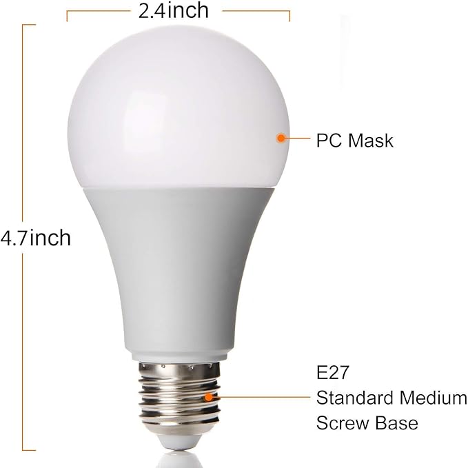 Motion Sensor Light Bulbs,7W (60-Watt Equivalent) E26 Motion Activated Dusk to Dawn Security Light Bulb Outdoor/Indoor for Front Door Porch Garage Basement Hallway Closet(Cold White 2 Pack)