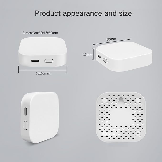 Smart Bluetooth SIG Mesh Wireless Hub Gateway, 2.4Ghz WiFi Only, Compatible with Alexa, Google Home, IFTTT, Works with Tuya/Smartlife APP for Home Automation Bluetooth Mesh Devices