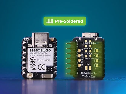 Seeed Studio XIAO MG24 3PCS Pack - Silicon Labs EFR32MG24, Matter Native Over Thread/BLE 5.3, Arduino IDE Compatible, 1.95μA Ultra-Low-Power, Secure Vault, 19 GPIOs