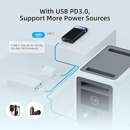 MeLE PCG02 Pro Fanless N100 Mini PC Stick 8GB LPDDR4x 256GB eMMC Win11pro Slim Micro Computer Stick Dual HDMI 4K Display WiFi 5 BT5.1 GbE, Support PD3.0 Protocol, on IoT, Digital Signage, MES, WMS