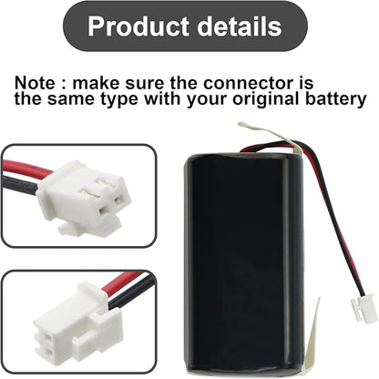 RVBAT850 Replacement Battery for Shark Vacuum ION/IQ/AI Robot R75 R85 RV761 RV850C RV101AE RV1000S RV1100VL UR1000SR RV700_N RV720_N (2-Prong Connector) RVBAT85002 RVBAT85003 RVBAT85004 RVBAT85005