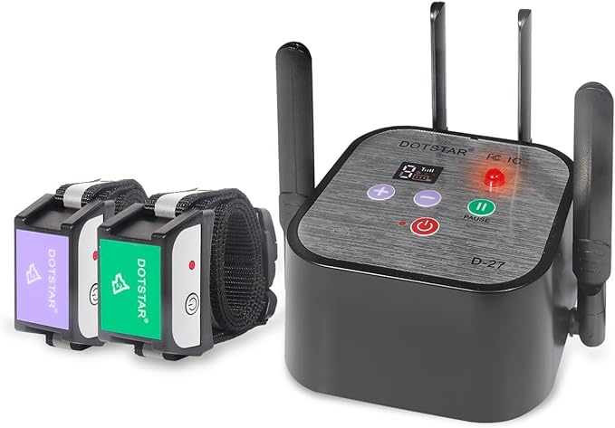 Dog Wireless Fence Pet Intelligent 2026 Newest Electric Containment System, Low Battery AI Smart Alarm Dog Out of Range Reminder, Display Receiver Battery Level, Waterproof Rechargeable Dog Fence