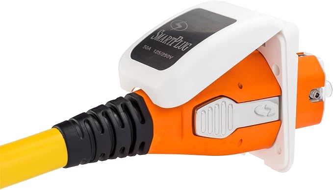 SmartPlug B50ASSYPW Combo Kit with Female Connector and Non-Metallic Inlet - 50 Amp, White