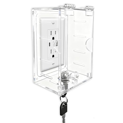 Smart Home Switch Cover,Baby Proof Light Outlet Covers,Wall Plug Box,Kids Electrical Protector Box Fits Outlet 4.95" H X 3.35" W X 2.56" D or Smaller