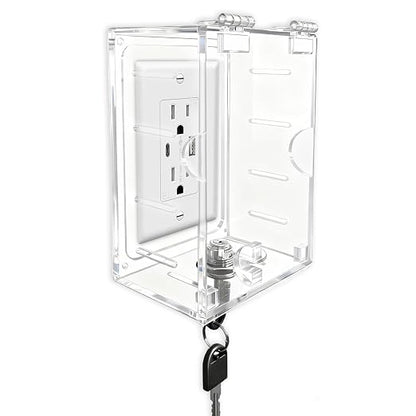 Smart Home Switch Cover,Baby Proof Light Outlet Covers,Wall Plug Box,Kids Electrical Protector Box Fits Outlet 4.95" H X 3.35" W X 2.56" D or Smaller