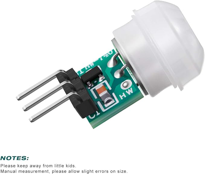 Weewooday 10 Pieces Am312 Pir Sensor Mini Pir Motion Sensor Infrared Human Body Pyroelectric Infrared Motion Module 2.7v to 12v