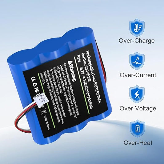 10800mAh Battery Replacement for ADT Command Smart Security Panel ADT5AIO-1 ADT5AIO-2 ADT5AIO-3 ADT7AIO-1, 300-10186 battery for ADT 2X16 AIO Home Security System Keypad ADT2X16AIO-1 ADT2X16AIO-2