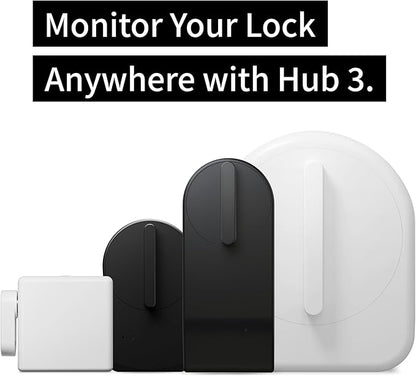 CANDY HOUSE, Hub3 WiFi for Sesame Smart Lock 5/5Pro/5US, Remote Lock/Unlock, Compatible with Alexa, Google Assistant, Siri, Apple Watch, Smart Home, WiFi Matter Compatible (Black)
