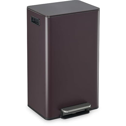 Simpli-Magic 13 Gallon / 50L Step Trash Can, Infinity Edge, Brown