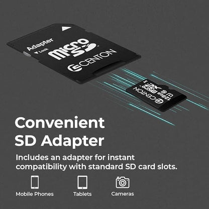 Centon Electronics Micro SD Card, UHS-I / A1 / V10 / U1 / Class 10 Flash Memory Card for Phones, Tablets, Cameras, and More, 16GB, 3 Pack Bulk