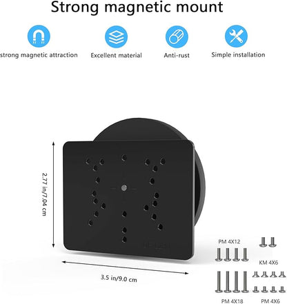 Magnetic Mount Compatible with eufy Security Solocam S340/E30/E42/4G LTE Cam S330/ E330 (Professional) Camera (Black)