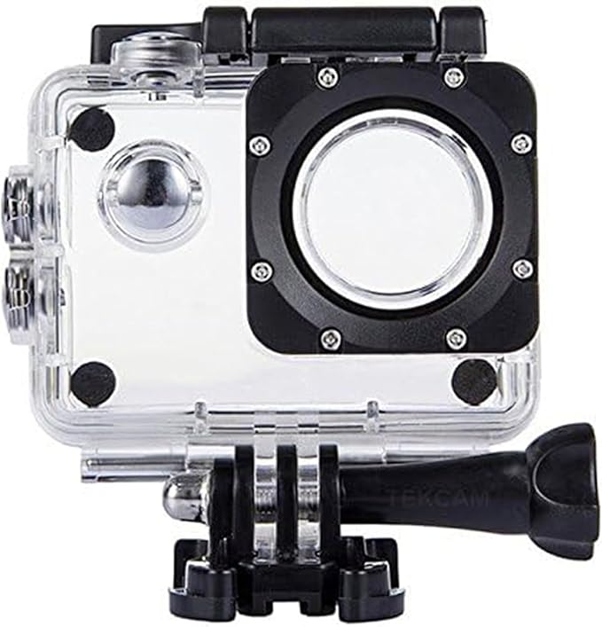 Action Camera Waterproof Case Compatible with AKASO EK7000/Xilecam X2R/Jadfezy/TIMNUT/Pro Xtreme/Dragon Touch Vision 3 YF/Cecosy, Action Camera Underwater Diving Shell