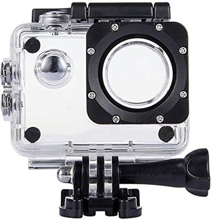Action Camera Waterproof Case Compatible with AKASO EK7000/Xilecam X2R/Jadfezy/TIMNUT/Pro Xtreme/Dragon Touch Vision 3 YF/Cecosy, Action Camera Underwater Diving Shell