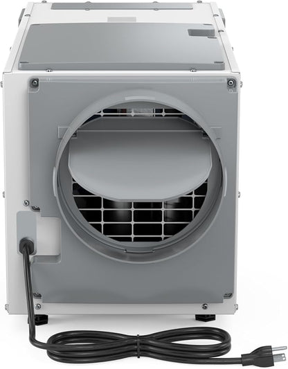 AprilAire E100 Whole House Dehumidifier for Basement & Crawl Space – 100-Pint High-Capacity Commercial Dehumidifier for Homes Up to 5,500 Sq. Ft. with Pump, Drain Hose, & Hanging Kit for DIY Install