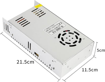 SUPERNIGHT 12V 30A 360W Power Supply AC 110V/220V to DC 12V Universal Regulated Switching Transformer Adapter Power for CCTV, Computer Project, LED Strip Lights