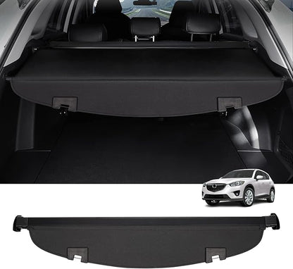 Powerty Cargo Cover for 2013-2016 Mazda CX-5 Trunk Security Cover Retractable Shielding Shade CX5 Accessories Rear Trunk Cover No Gap