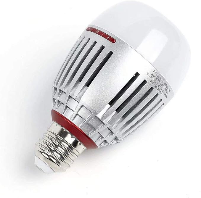 Aputure Accent B7C 7W RGBWW LED Bulb Color Temperature 2000K-10000K,TLCI 96+ CRI 95+,CCT/HSI/FX Mode,Built-in Battery and E26/E27 Socket,Support App Control