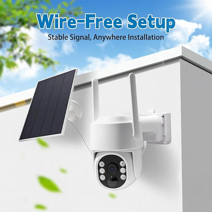 4 Packs WiFi Solar Security Cameras NVR Kits System