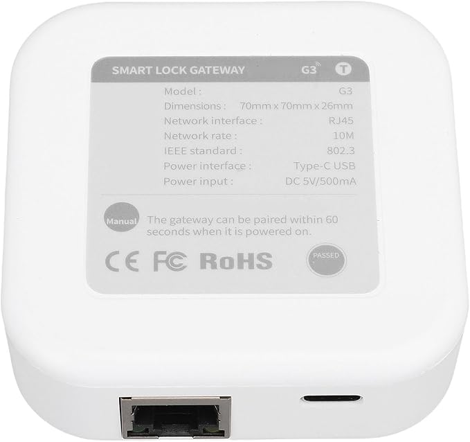 Fafeicy Smart Home, WiFi Bluetooth RJ45 Smart Device Hub with Mobile App Control for Entry Lock and Speaker