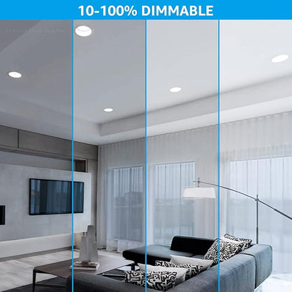 TORCHSTAR BR40 LED Light Bulbs, Indoor Flood Light Bulbs, Dimmable, 5000K Daylight, 100W Equivalent 17W, 1400lm, E26 Base, Recessed Can Light, Flicker-Free, UL Listed, Pack of 4