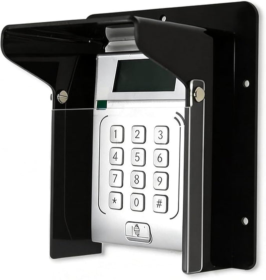 Doorbell Rain Cover, Gate Outdoor Keypad Cover, Universal Flip-Open Rain Shield for Doorbell & Lock Keypad/Attendance Machine, Weatherproof Protective Cover (M - Flip Lid)