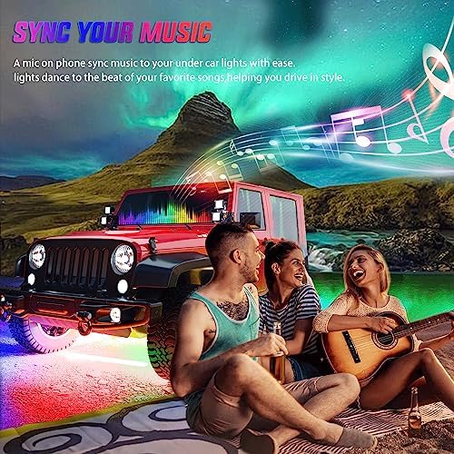 Nilight 6PCS Dream Color LED Underglow Lights with APP & Remote Control