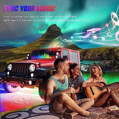Nilight 6PCS Dream Color LED Underglow Lights with APP & Remote Control