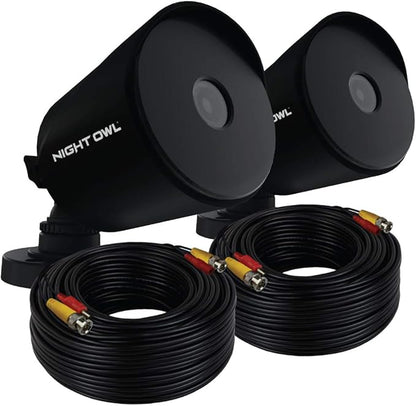 Night Owl 1080p HD Wired Indoor/Outdoor Add-On Cameras, 100 ft. of Night Vision, Wide Viewing Angle and Color Night Vision (2-Pack)