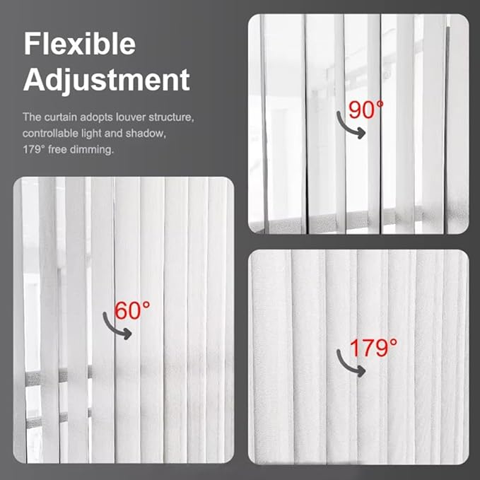 ZigBee Motorized Vertical Blinds Track for Sliding Glass Doors, Smart Curtains Rod, 2.5N High Torque Quiet Motor, Works with Alexa & Google Home Patio Door Replacement (3.5 Meters (137.8 inches))